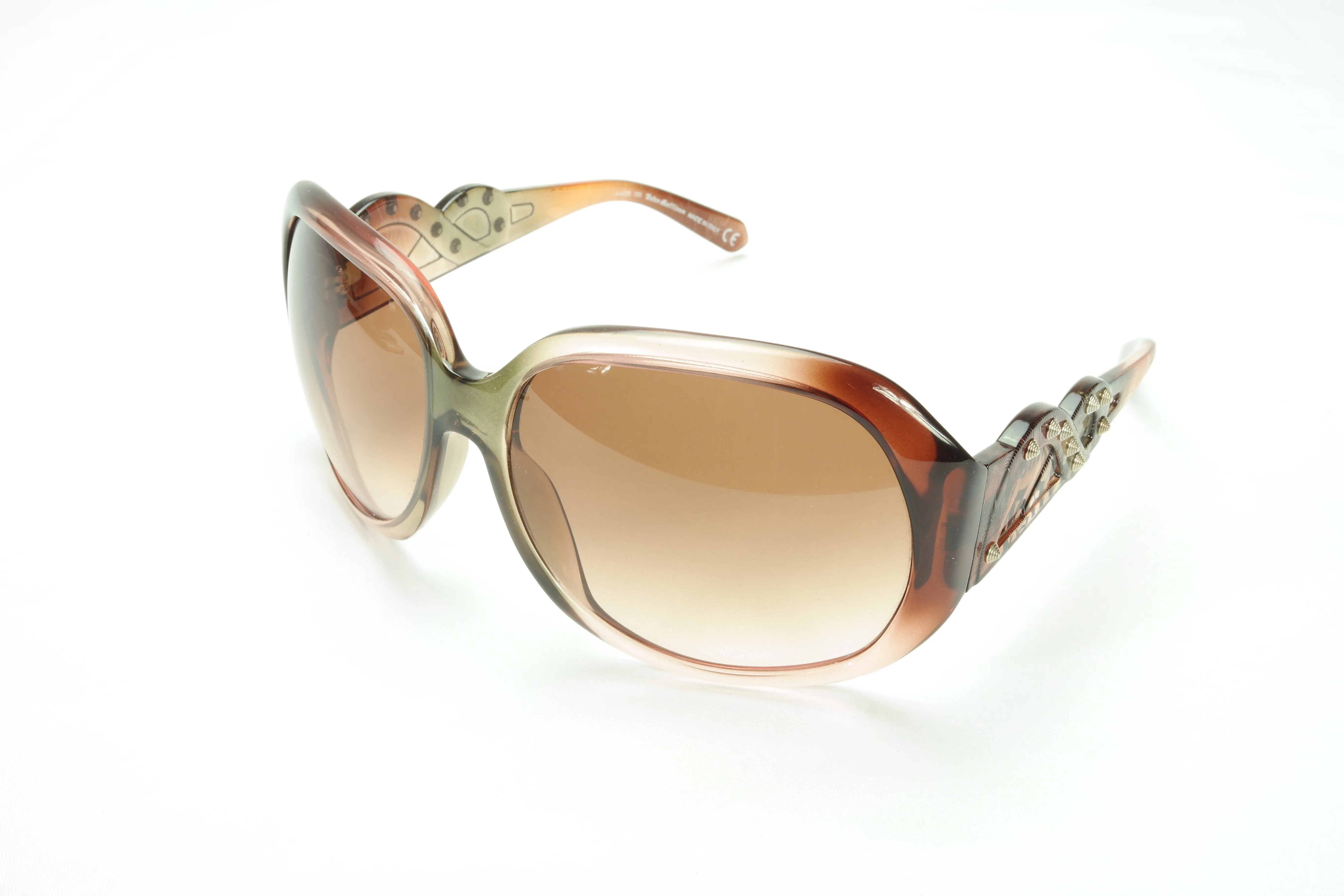 John Galliano Sunglasses Frame JG12 74F Brown Acetate Italy Made