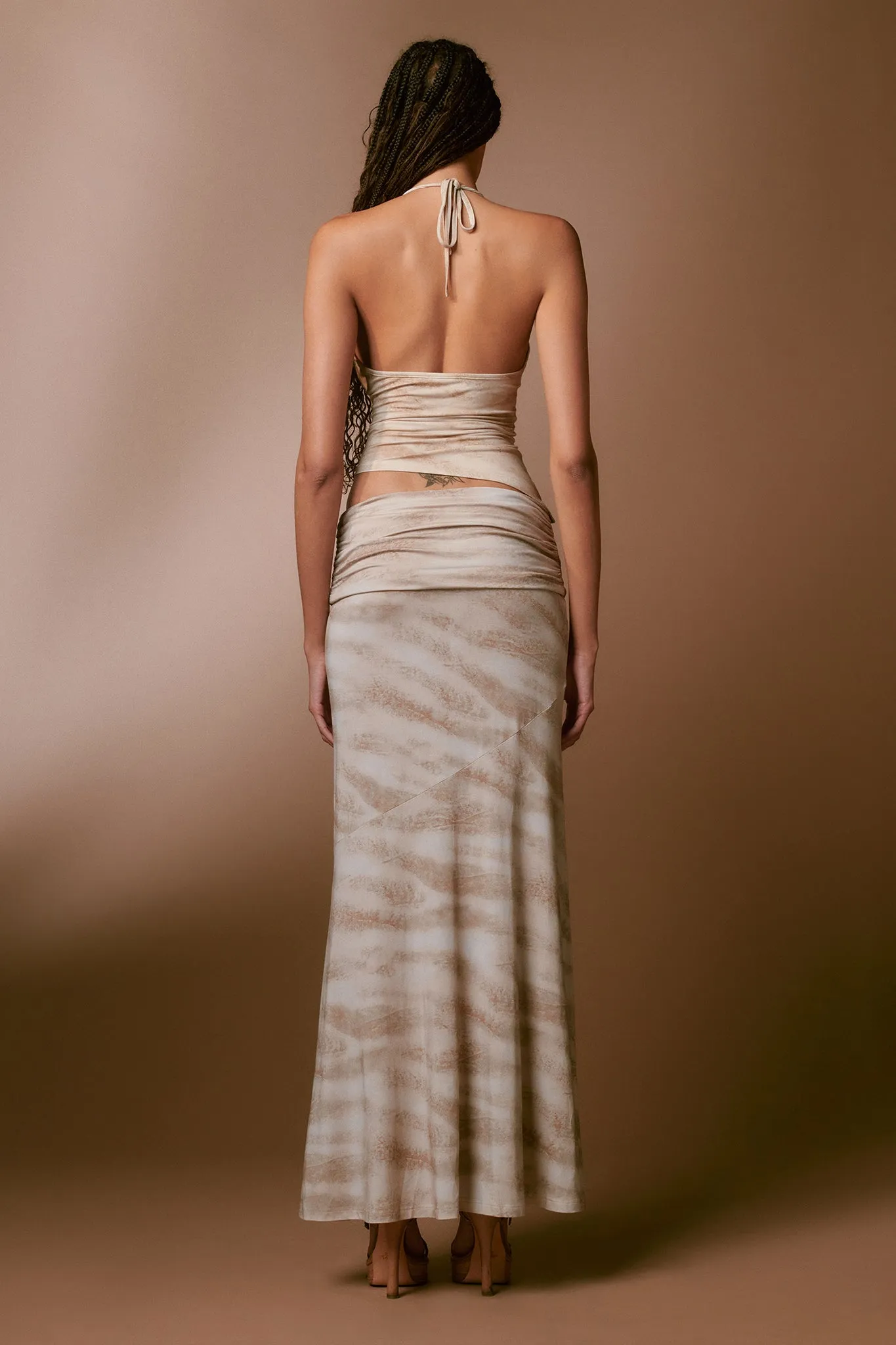 JOLENE TOP - NEUTRAL : TIE DYE