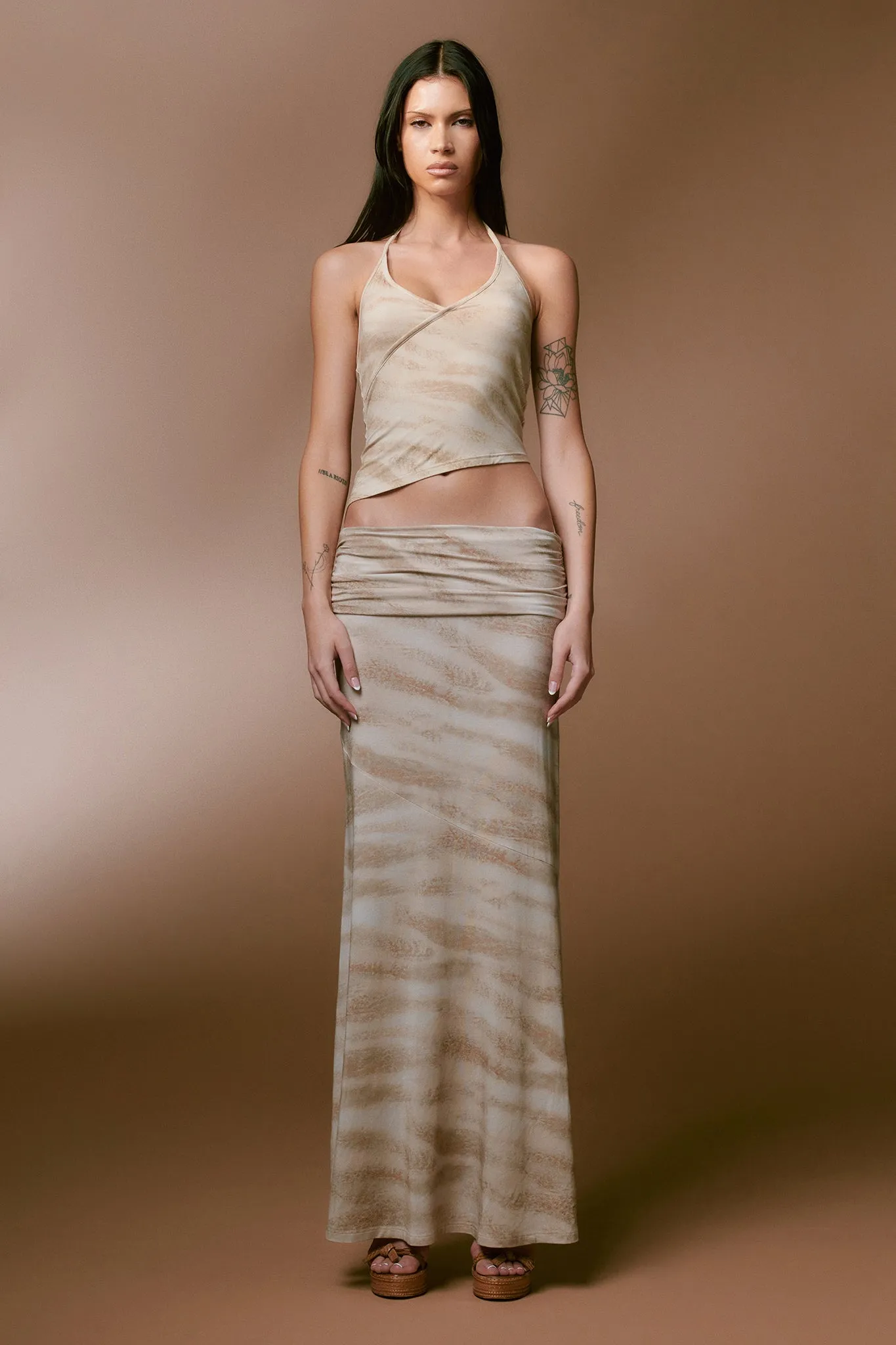 JOLENE TOP - NEUTRAL : TIE DYE