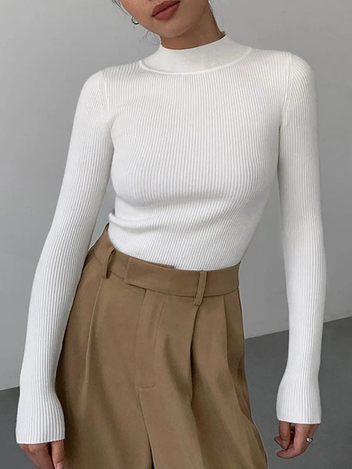 Julie® | Luxurious rib knit sweater