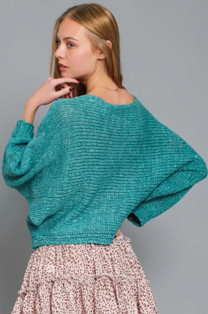 K54 BOAT NECK KNIT SWEATER