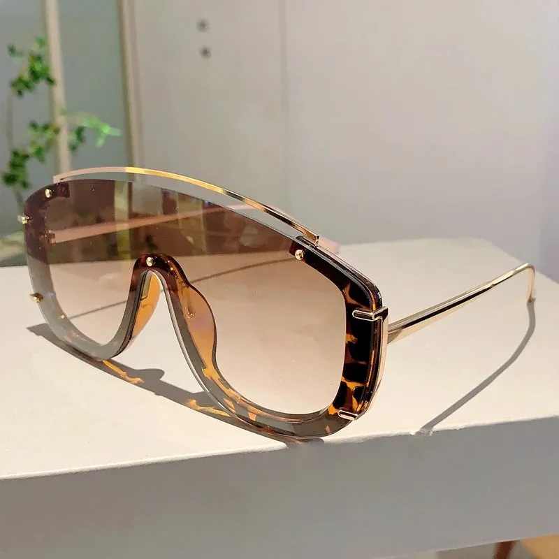KAMMPT Fashion Leopard Women Sunglasses