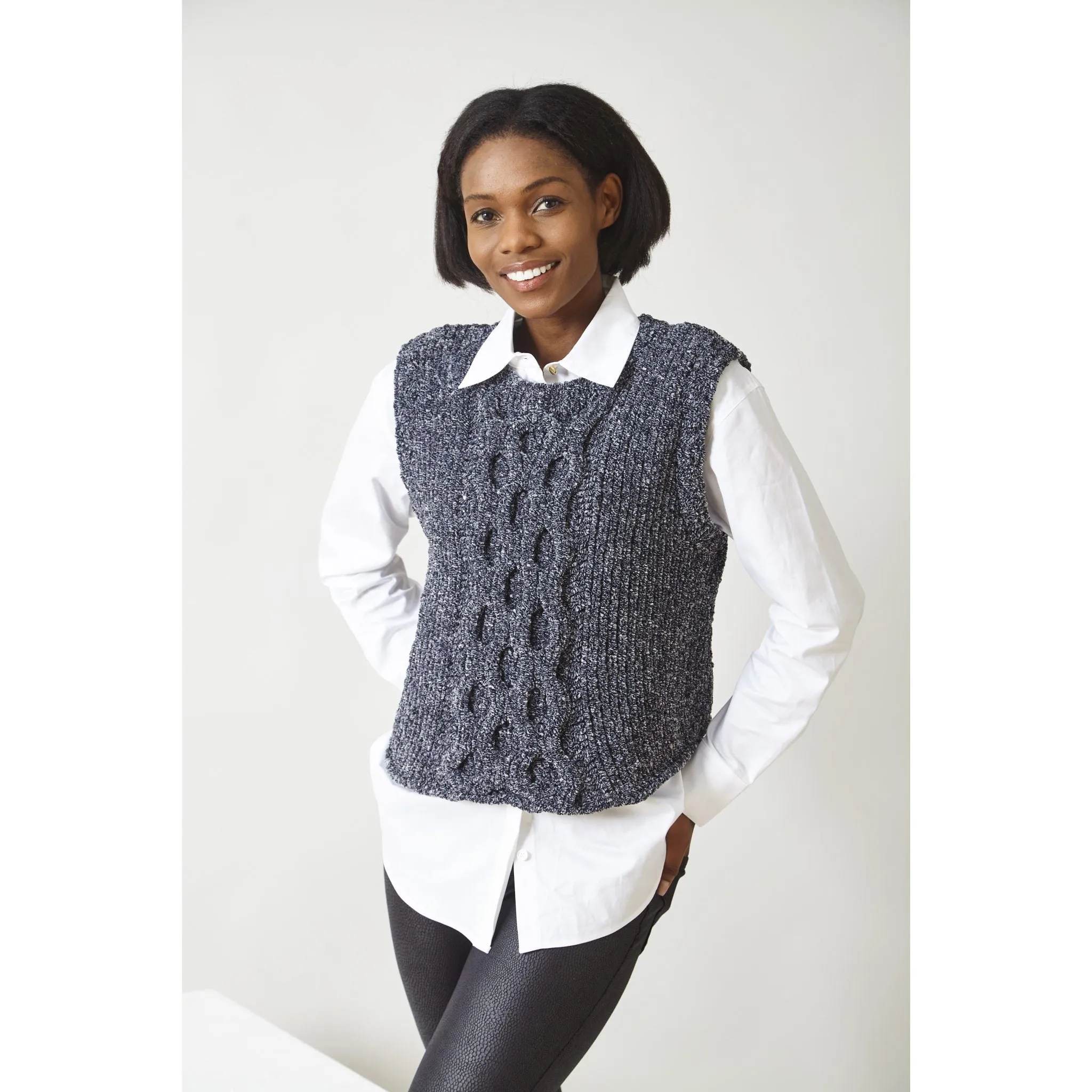 King Cole Knitting Pattern Sweater and Tank 6317