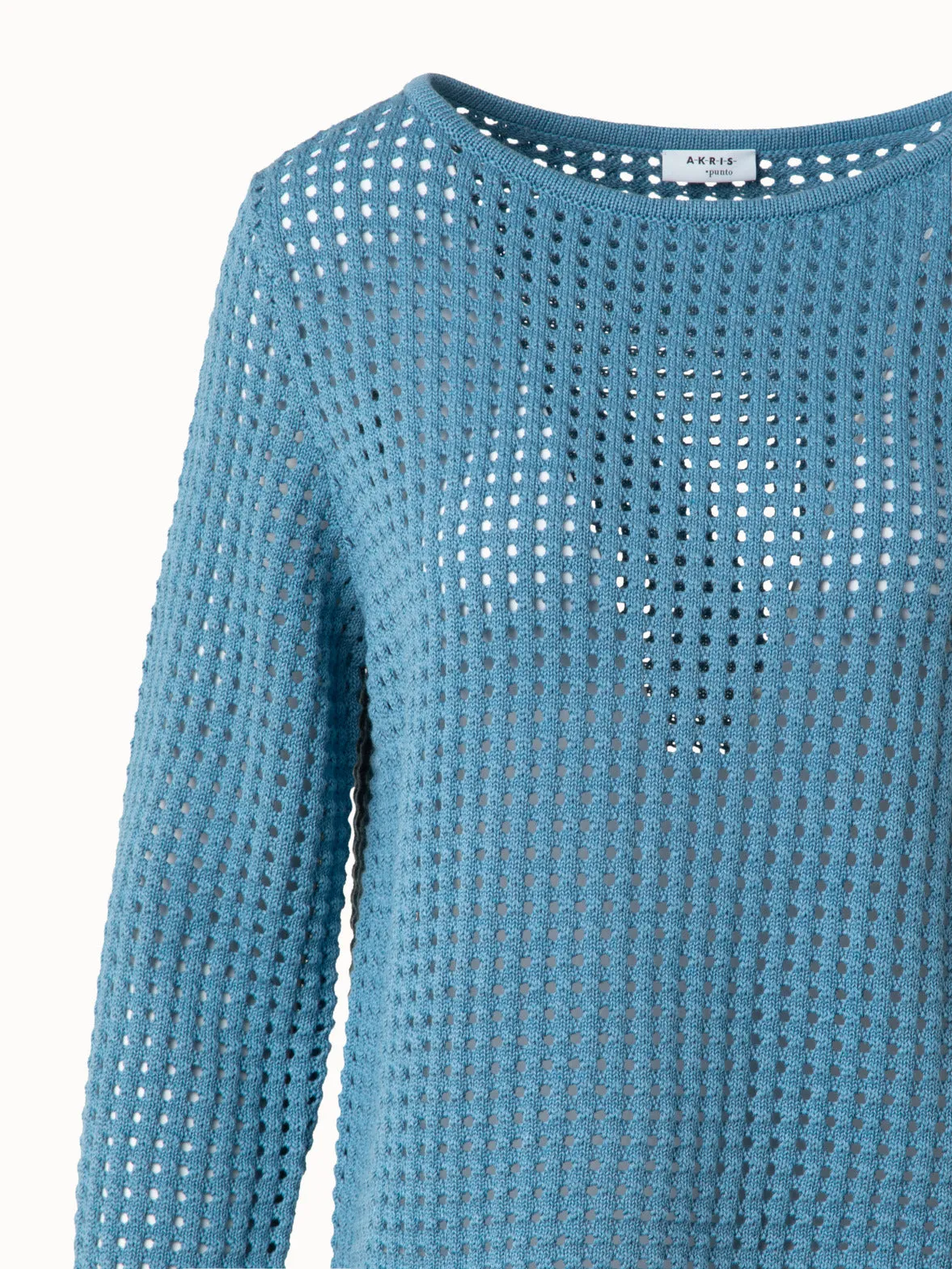 Knit Sweater in Chunky Cotton Mesh