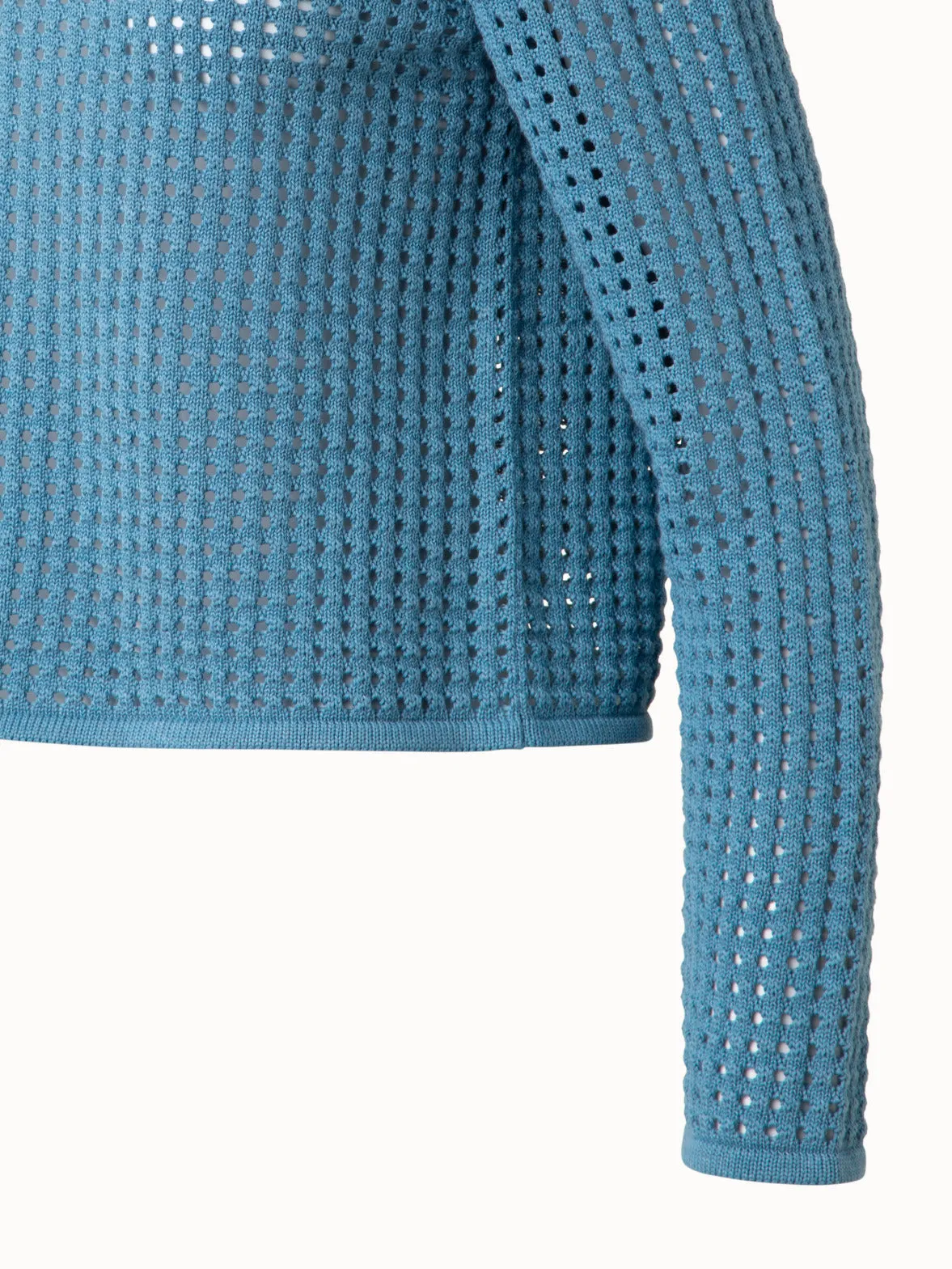 Knit Sweater in Chunky Cotton Mesh