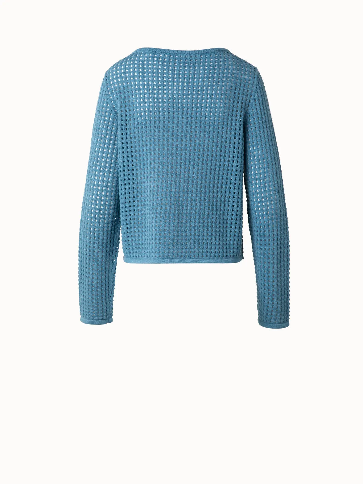 Knit Sweater in Chunky Cotton Mesh