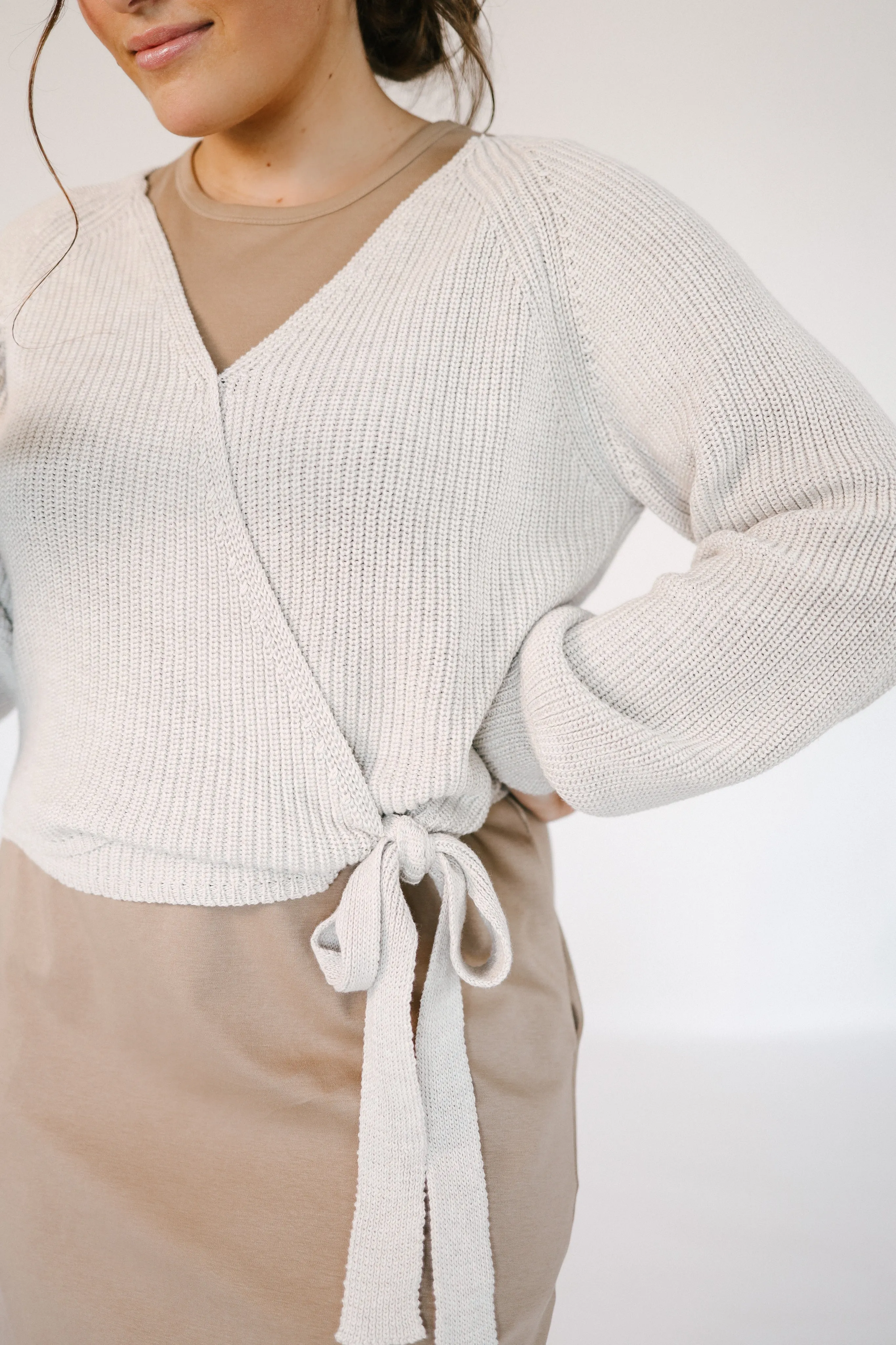 Knit Wrap Sweater