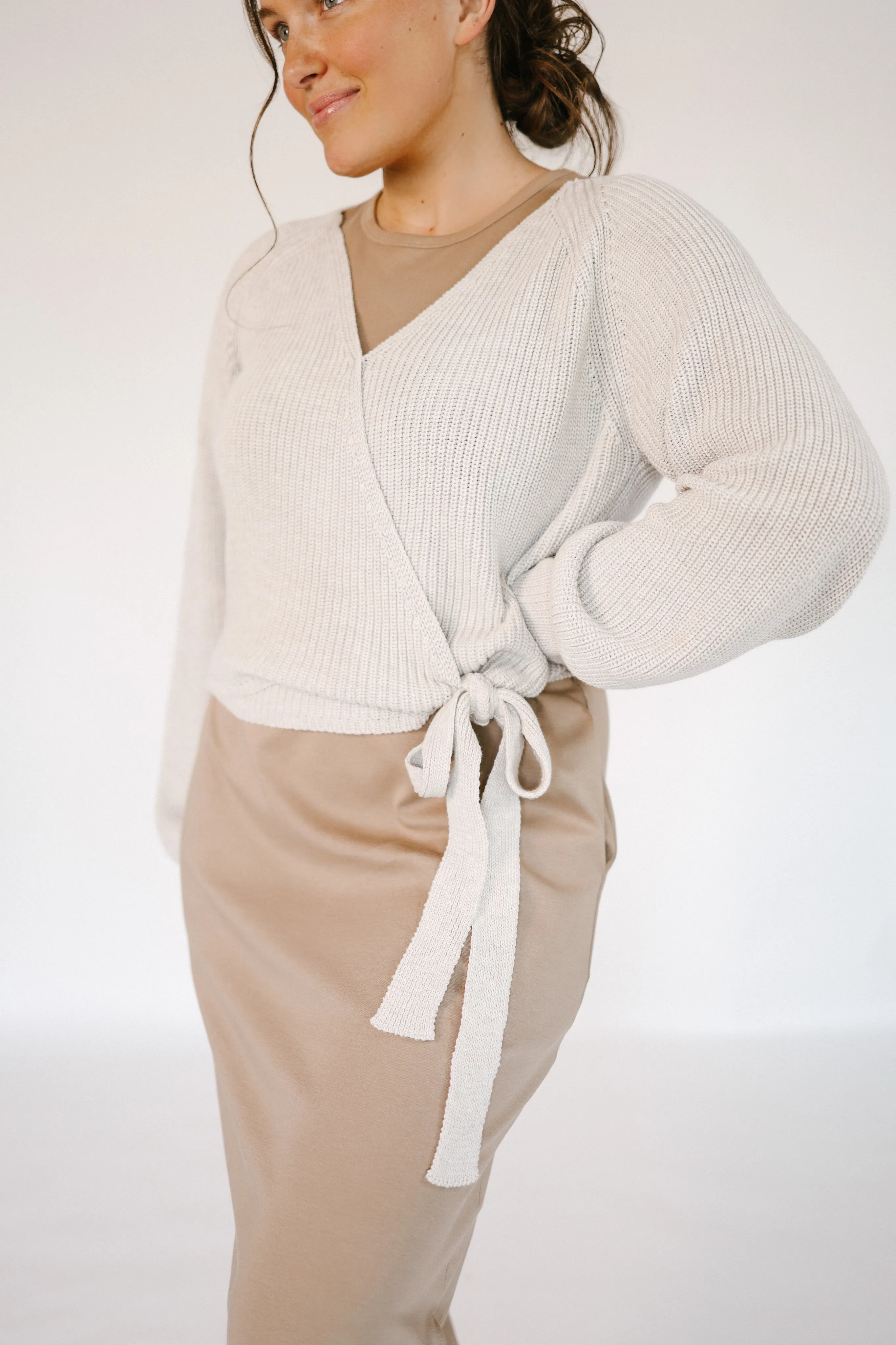 Knit Wrap Sweater