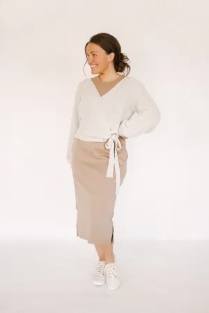 Knit Wrap Sweater
