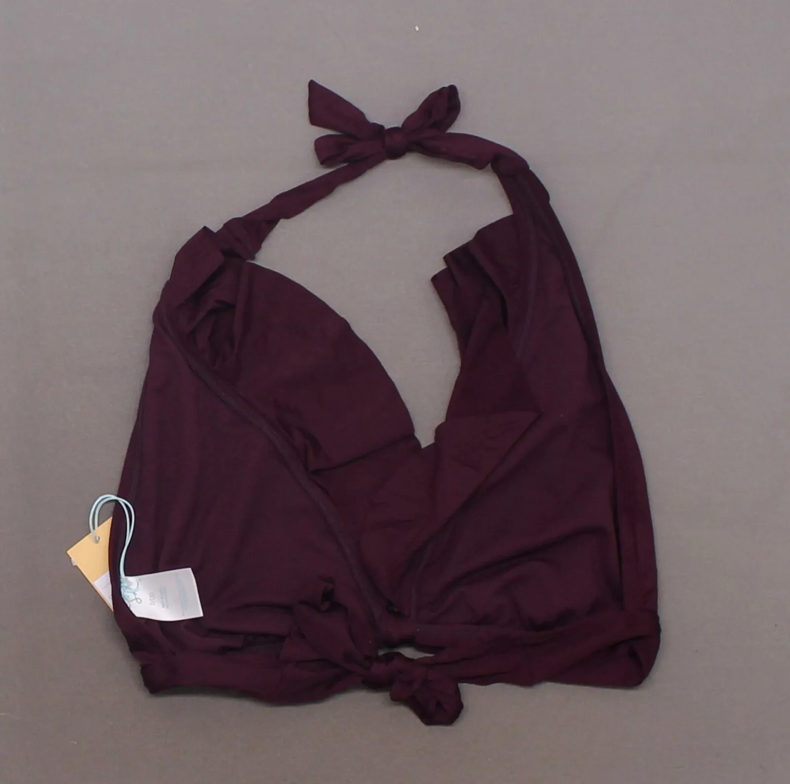 Kona Sol Women's Ruffle Halter Bikini Top. AF601D-Nopads