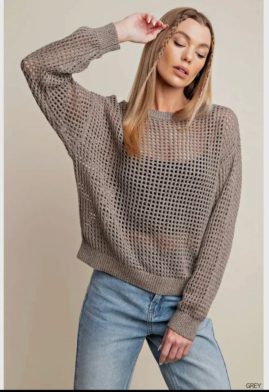 Kori Sheer Knit Sweater