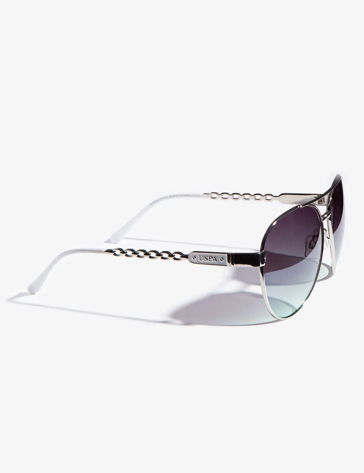 LADIES METAL TWIST AVIATOR SUNGLASSES