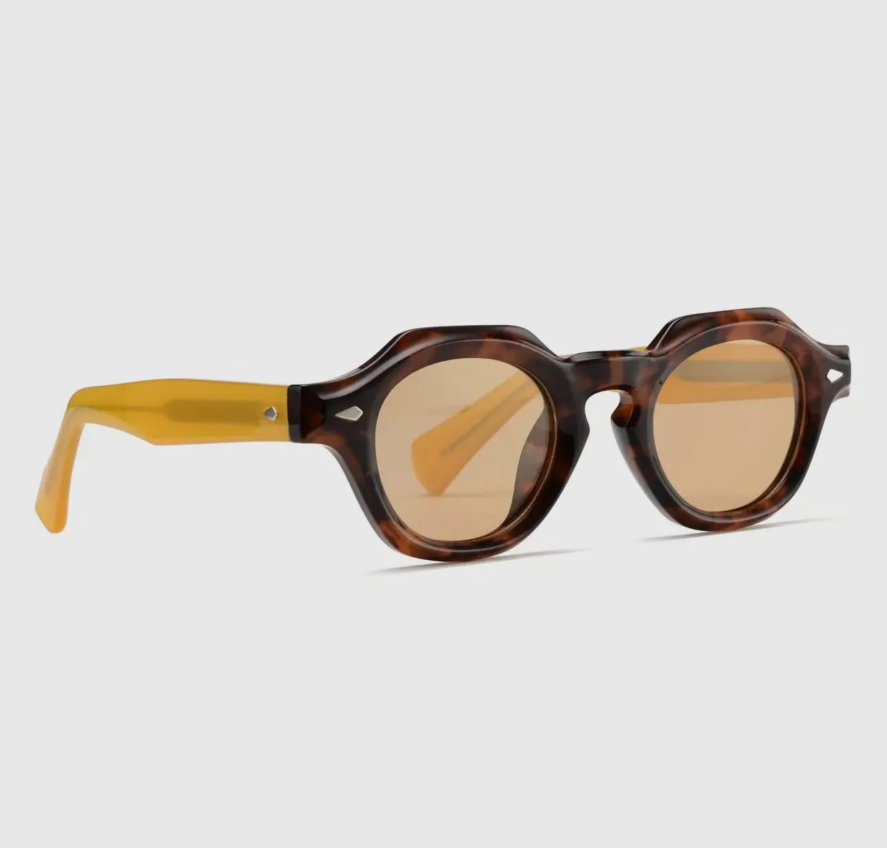 Lamar Tortoise & Yellow Sunglasses