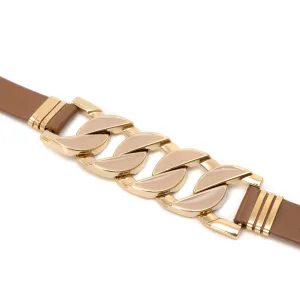 Leather & Chain Choker