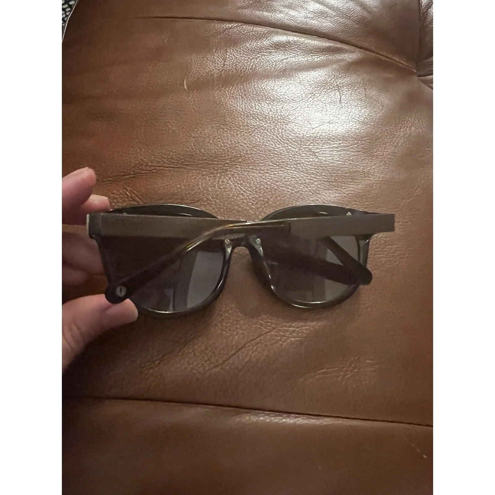 Lenny Kravitz Unisex Round Brown Tan Sunglasses by Chili Beans