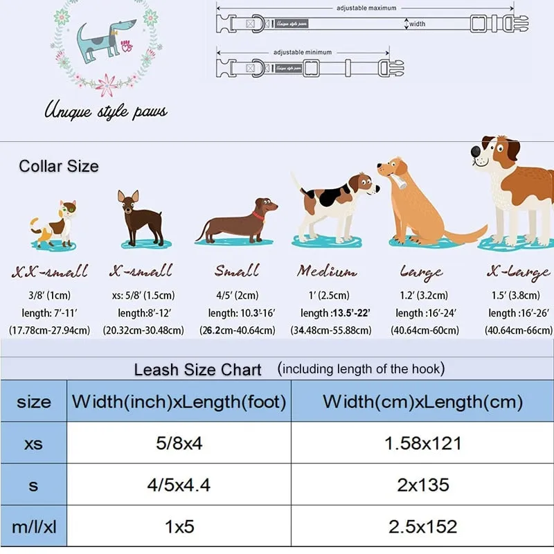 Light Blue Bow Tie Dog Collar with Pattern