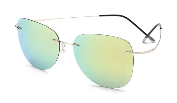 Lightweight Yellow Aviator Sunglasses for Men - Stylish  Classy Design