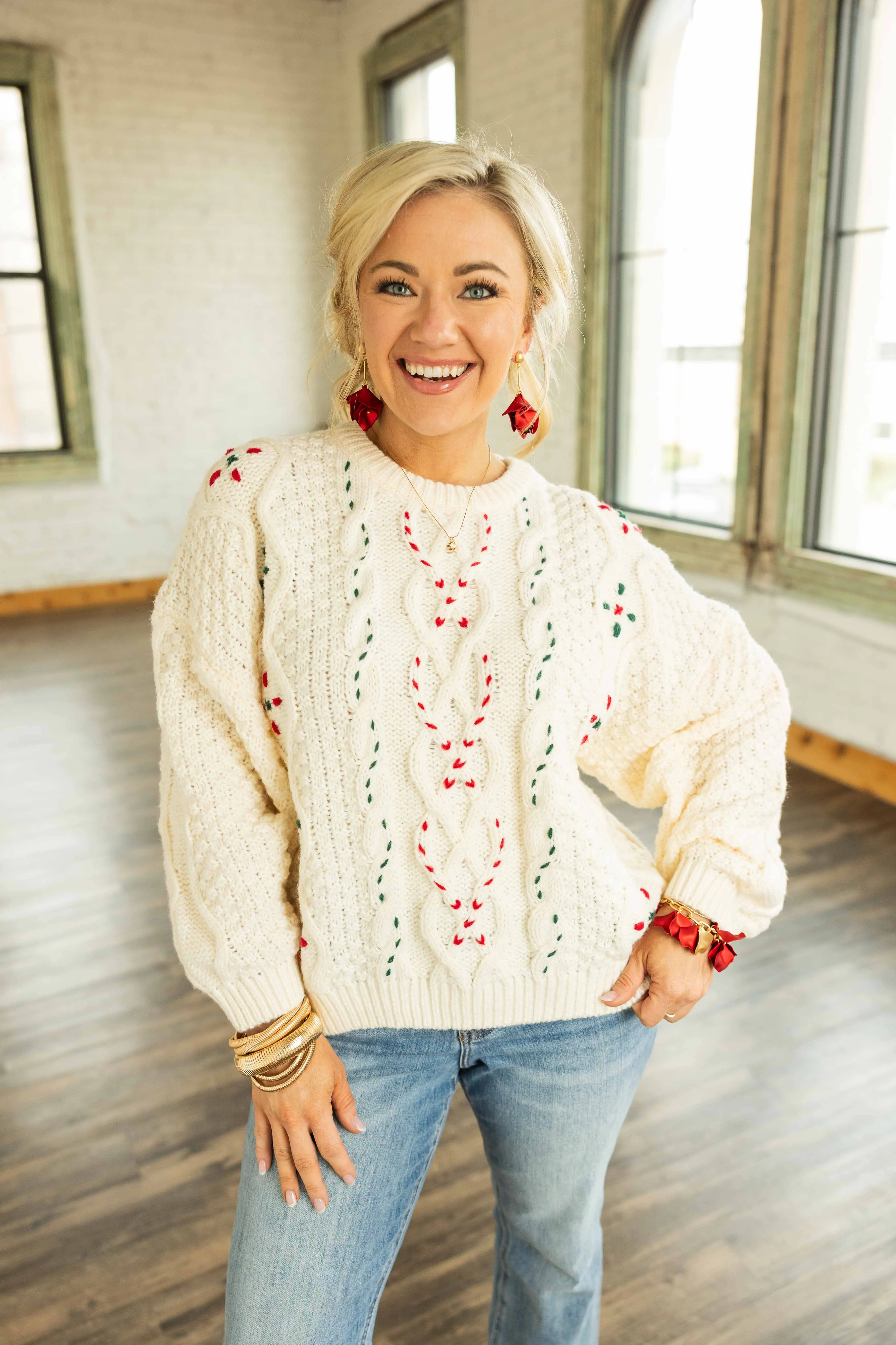 LILIA CHUNKY KNIT SWEATER