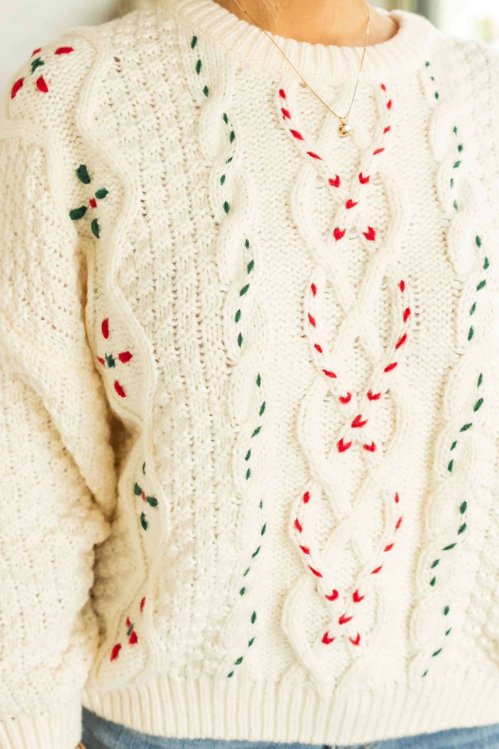 LILIA CHUNKY KNIT SWEATER