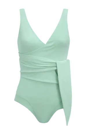 Lisa Marie Fernandez dree louise seafoam crepe maillot