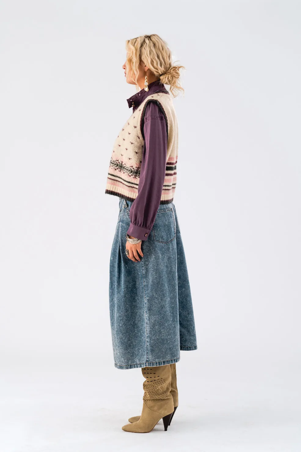 LOLLYS LAUNDRY Ina Vest | Creme
