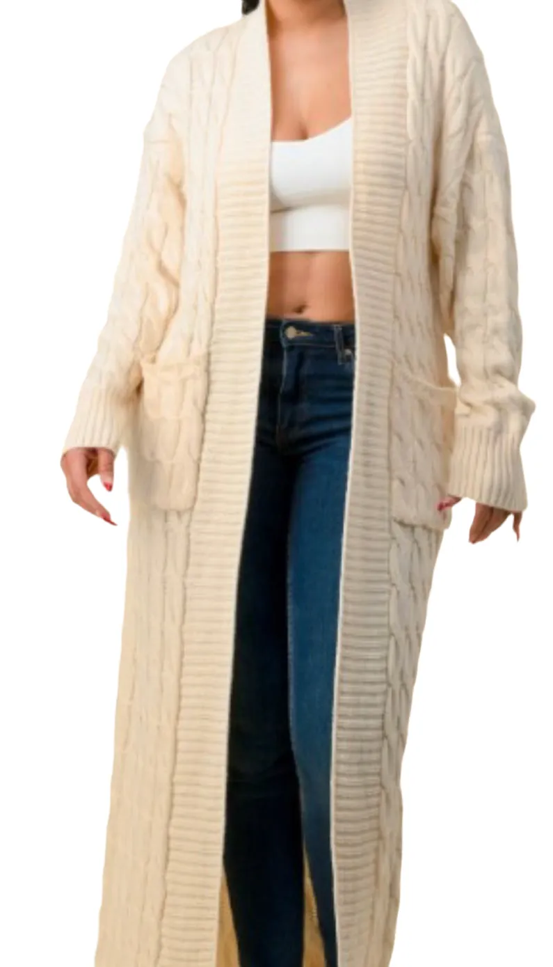 Long Knit Cardigan