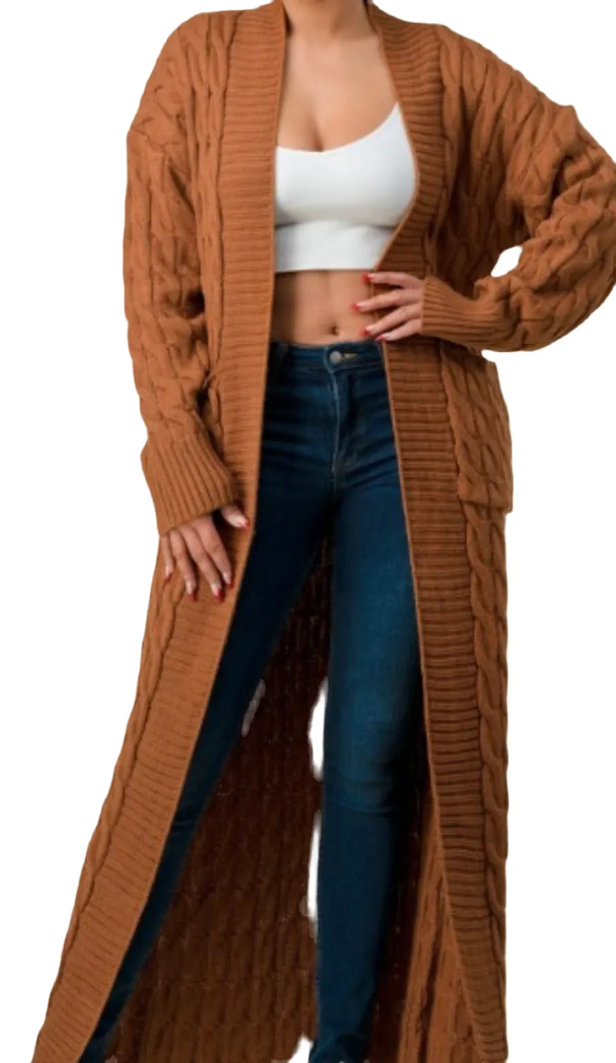 Long Knit Cardigan