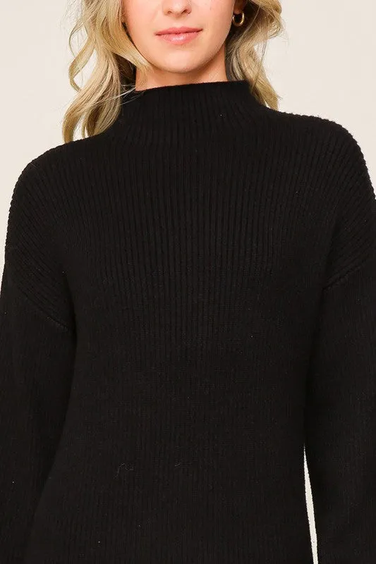 LONG SLEEVE SWEATER DRESS