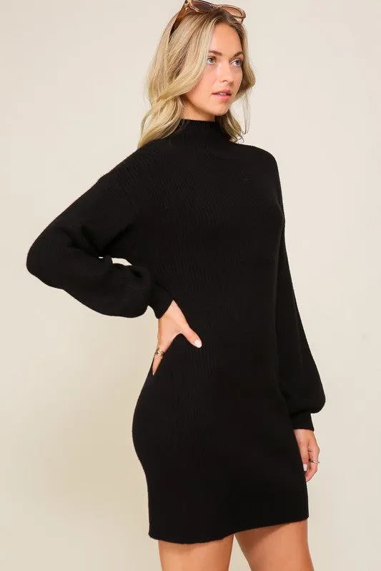 LONG SLEEVE SWEATER DRESS