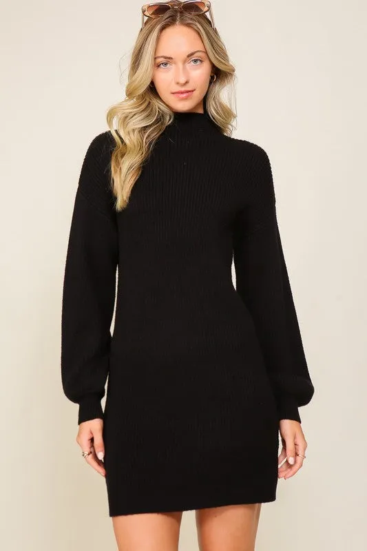 LONG SLEEVE SWEATER DRESS
