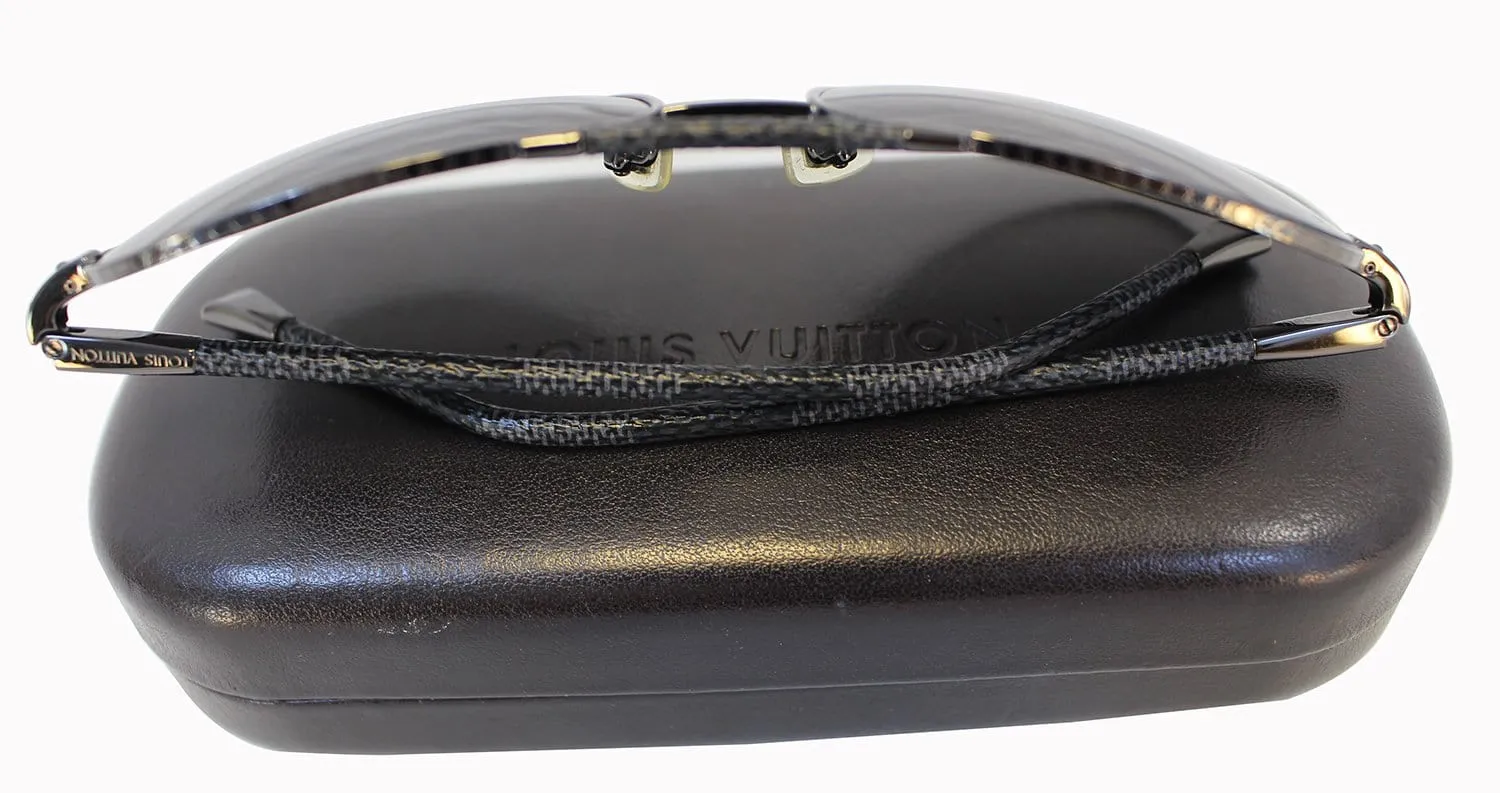 LOUIS VUITTON Conspiration Pilote Damier Gunmetal Sunglasses