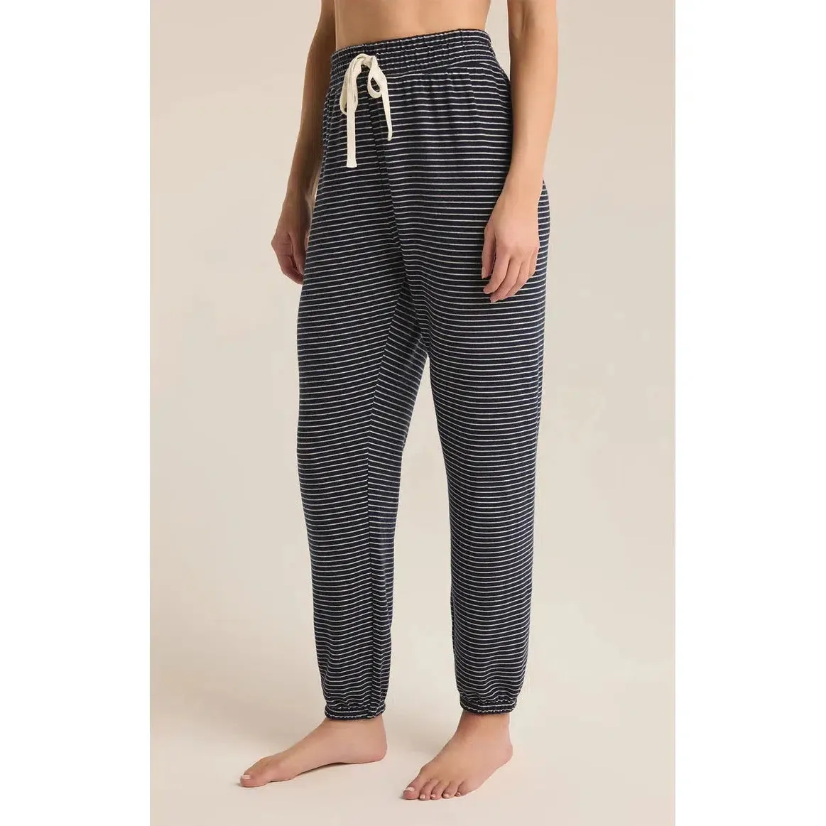 LOUNGE STRIPE JOGGER - ECLIPSE
