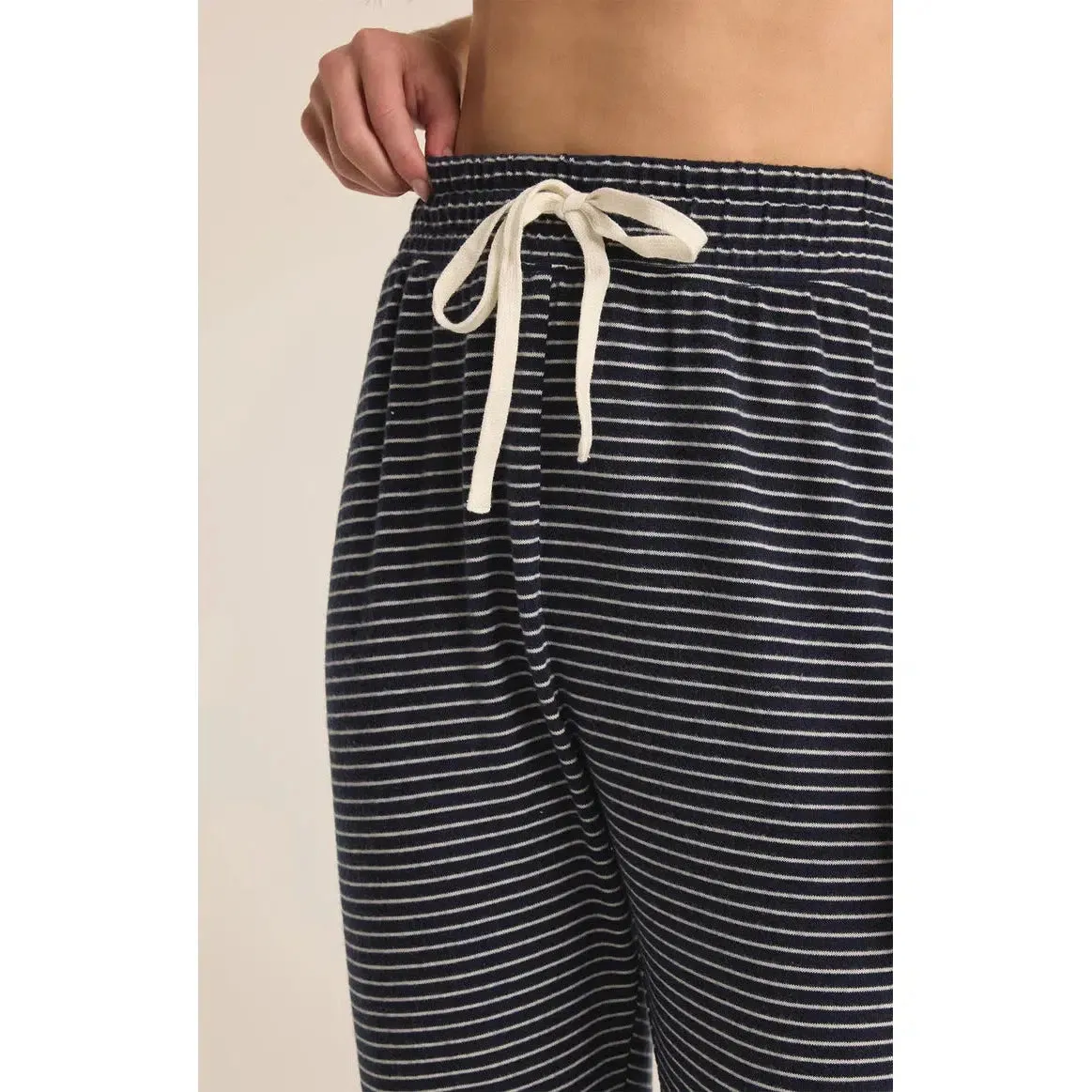 LOUNGE STRIPE JOGGER - ECLIPSE