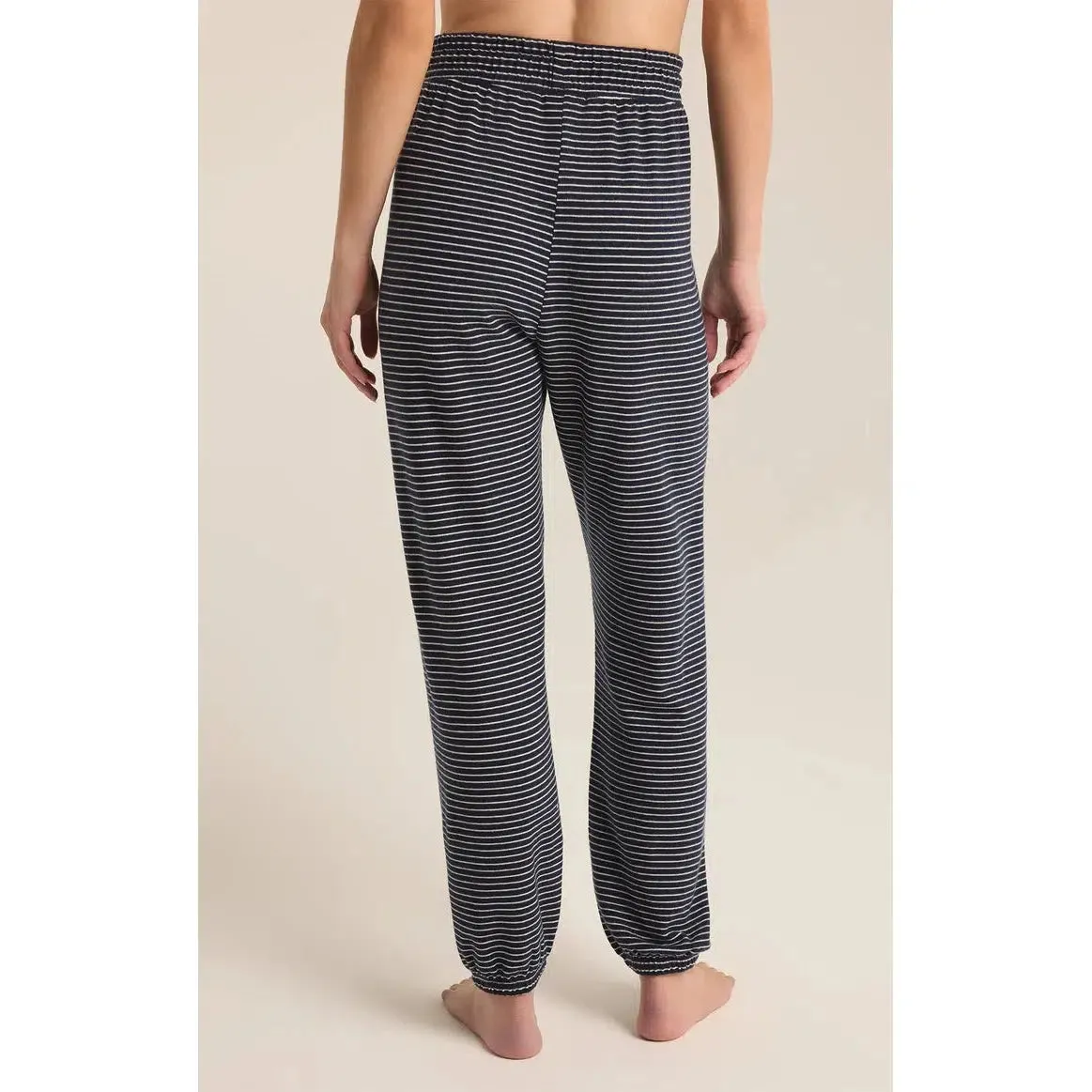LOUNGE STRIPE JOGGER - ECLIPSE