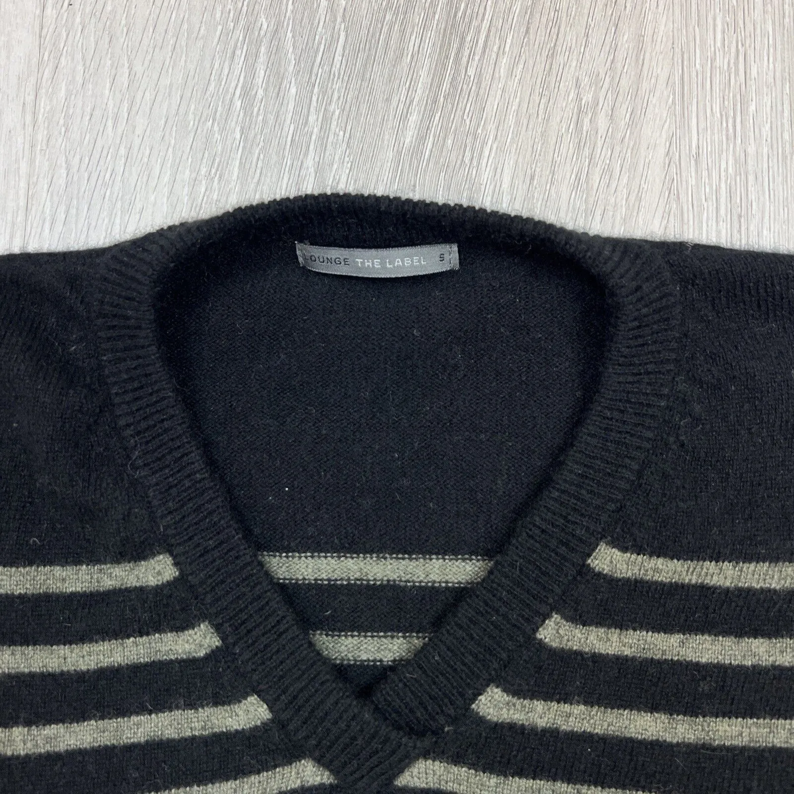 Lounge The Label Womens Cashmere Blend Knitted Sweater Size Small