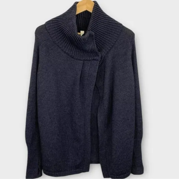 Lululemon Karmic Cocoon Knit Wrap Jacket Sweater Merino Wool BLACK 6 NWOT