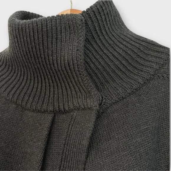 Lululemon Karmic Cocoon Knit Wrap Jacket Sweater Merino Wool BLACK 6 NWOT