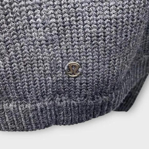 Lululemon Karmic Cocoon Knit Wrap Jacket Sweater Merino Wool BLACK 6 NWOT