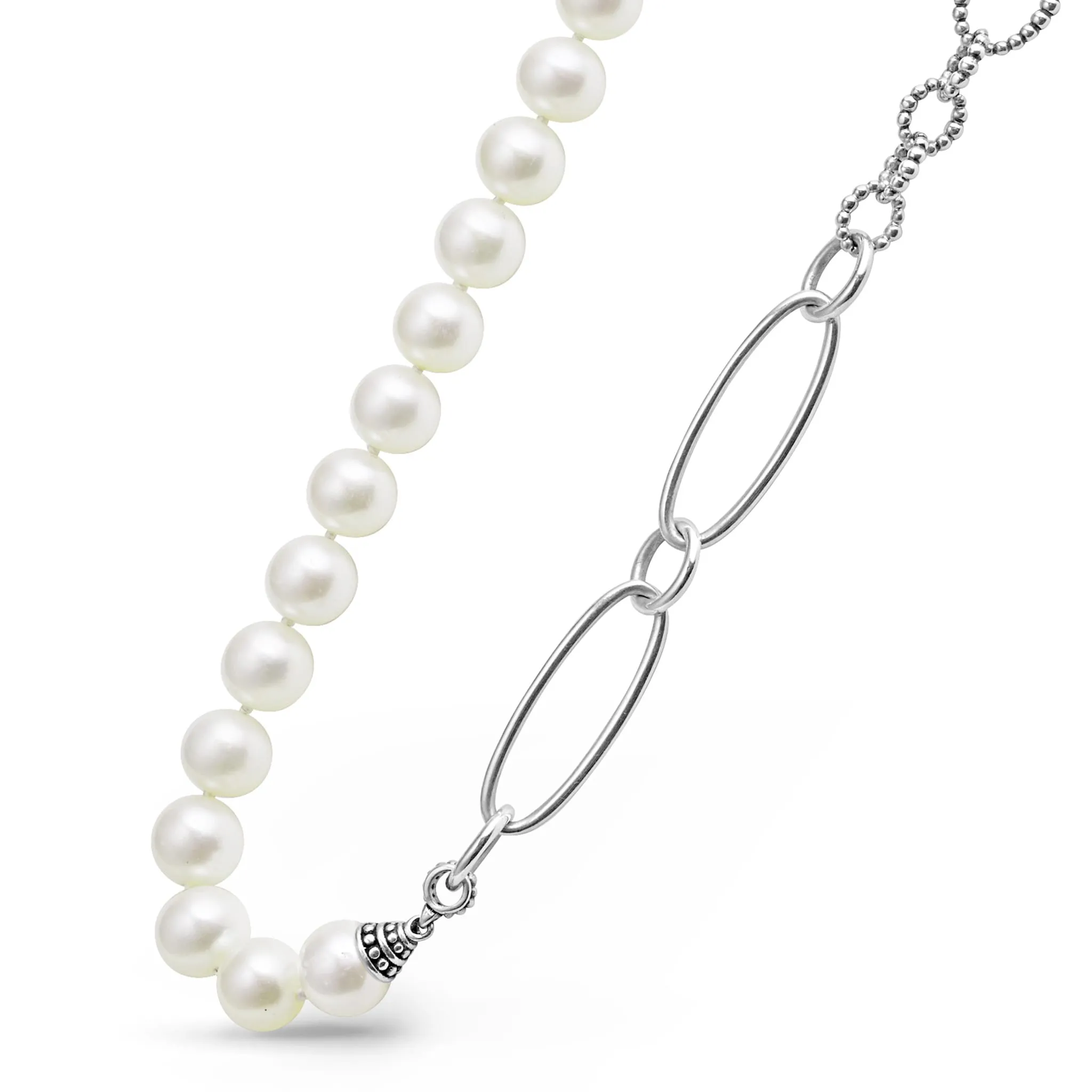 Luna Pearl Link Necklace