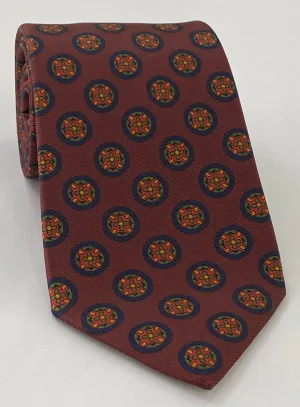 Macclesfield Modern Madder Printed Silk Tie MMPT-192