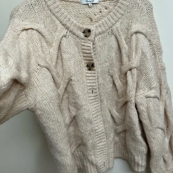 Madewell Aviva Cable Knit Cardigan Sweater $118