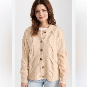 Madewell Aviva Cable Knit Cardigan Sweater $118
