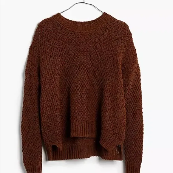 Madewell French Quarter Pullover Sweater in Brown (XS)