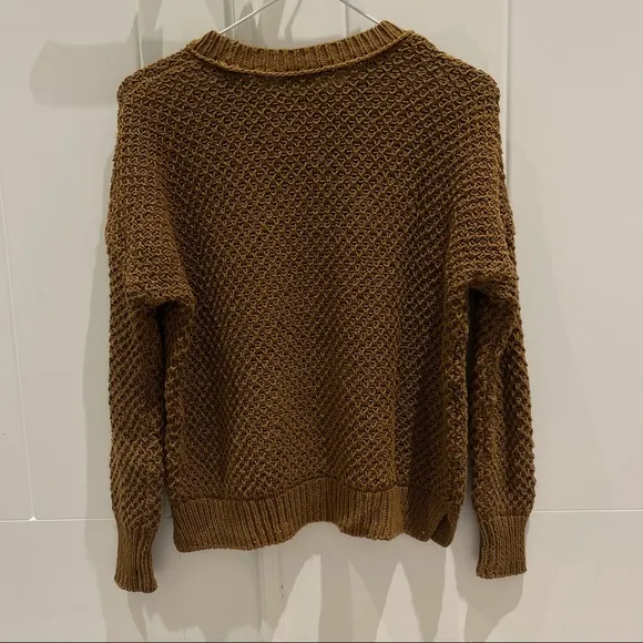 Madewell French Quarter Pullover Sweater in Brown (XS)