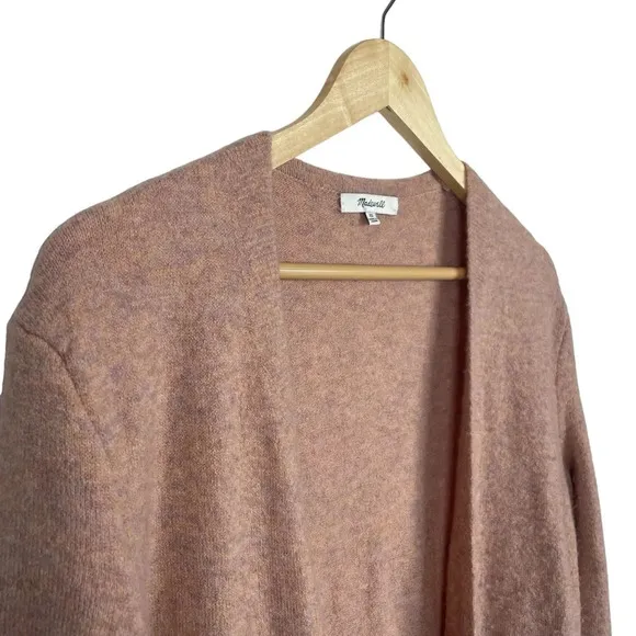 Madewell Kent Knit Cardigan in Coziest Yarn Heather Carnation Size XS