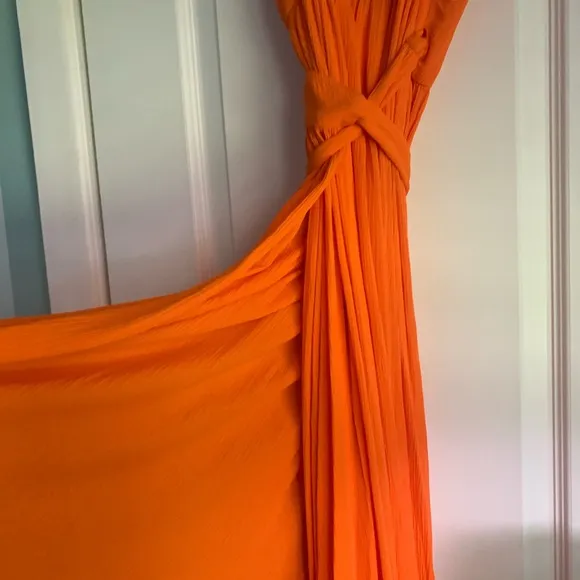 MARA HOFFMAN DRESS SWIM RESORT CASUAL WRAP MEDIUM FLAME
