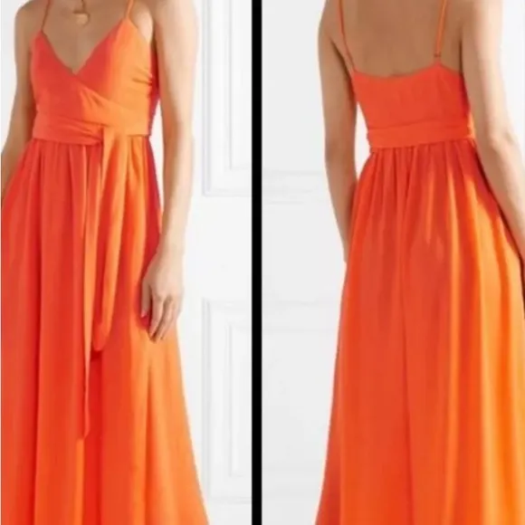 MARA HOFFMAN DRESS SWIM RESORT CASUAL WRAP MEDIUM FLAME
