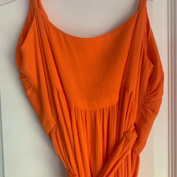 MARA HOFFMAN DRESS SWIM RESORT CASUAL WRAP MEDIUM FLAME