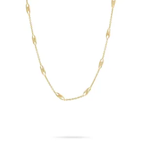 Marco Bicego Lucia 18K Yellow Gold Link Station Necklace