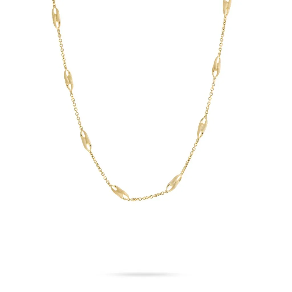 Marco Bicego Lucia 18K Yellow Gold Link Station Necklace